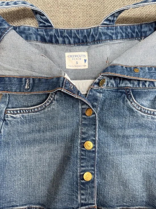 NWOT- Denim Button-Front Dress in Medium Blue - Picture 8 of 8